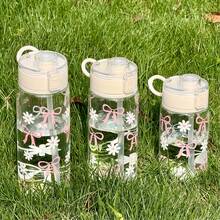 HILAKE 1 bình nước tái sử dụng 14oz, 20oz, 27oz in hình nơ và hoa cúc - Lý tưởng cho phòng tập thể dục, văn phòng, lễ hội, tiệc bãi biển, sinh nhật, đám cưới, kỷ niệm, Ngày của Mẹ và mùa hè. - Nhiều màu - Xem 2