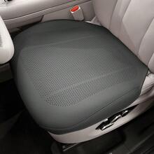 1 Stück universelles Auto Sitzkissen, super atmungsaktives perforiertes Kunstleder Kissen, rutschfeste wasserdichte Vordersitzabdeckung, geeignet für die meisten Limousinen, SUVs, Lkws, auch für Bürostühle und Langstreckenfahrten, strapazierfähige Nähte, werkzeuglose Montage, Auto Innenraum Zubehör - A - Übersicht 11
