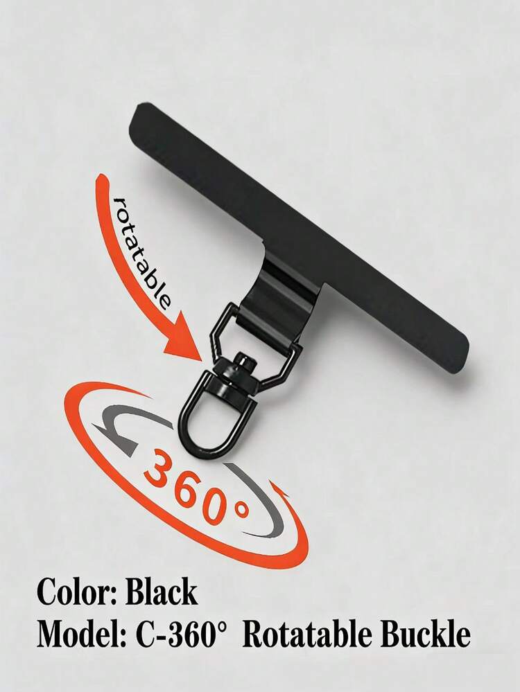 1 miếng đệm dây đeo điện thoại unisex, kẹp dây đeo điện thoại kim loại nhỏ 360°, đầu nối dây siêu mỏng đa năng, phụ kiện chống thất lạc điện thoại, bền bỉ cho hoạt động ngoài trời, du lịch, sử dụng hàng ngày, quà tặng. - Nhiều màu - Xem 11