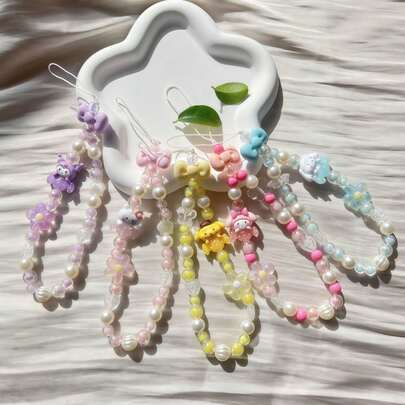 Móc khóa điện thoại dễ thương, mặt dây chuyền đáng yêu, tương thích với các phụ kiện trang trí hình mèo (một số phụ kiện được chọn ngẫu nhiên)