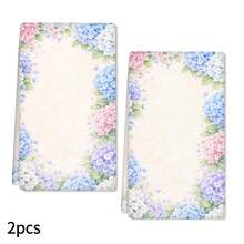 2pcs Hydrangea Printed Dish Towels, Super Absorbent Microfiber Cleaning Cloths, Machine Washable, Suitable For Holiday Decoration, Cooking, Baking, Housewarming Gifts And Cleaning Supplies, Fit For Kitchen, Bathroom, Toilet - Multicolor - View 19