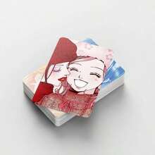 92张动漫NANA周边迷你卡片，大崎奈奈《另一个自我》高清收藏照片卡，2D贴纸，Lomo卡，2D周边贴纸（用于剪贴簿），NANA经典漫画迷你卡片套装，小松奈奈，莲大将全员高清Lomo卡 - 彩色 - 查看 8