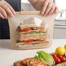 500ml/1000ml/2000ml/3000ml Leak-Proof Silicone Seal Freezer Bags, Reusable Silicone Food Storage Bags - Multicolor - View 10