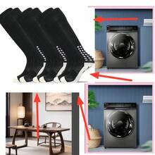 Yufree Mens Knee High Grip Soccer Socks Non Slip Long Socks For Football Basketball Sports - 3black - View 11