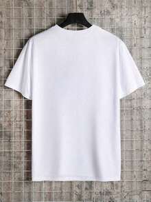 Camiseta de manga corta casual para hombre con estampado de la Virgen María - Blanco - Ver 6