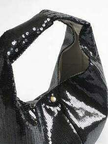 Nueva llegada Bolso de mano con lentejuelas | Bolso de viaje de gran capacidad de diseño exclusivo, bolso de hombro elegante para fiestas y clubes - Multicolor - Ver 5