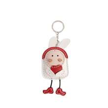 DIY Cute Rabbit Leather Keychain Kit, Pre-Punched Craft Set For Beginners, Rabbit Pendant With Heart Decor, Car Key Chain Bag Charm, Complete Tool Set Included, Ideal For Valentine's Day Gift And Daily Decoration. (This Is A Material Package, Not A Finished Product, Requires Hand-Stitching. Please Watch The Video Tutorial In The Main Image At A Slow Speed.) - Multicolor - View 6