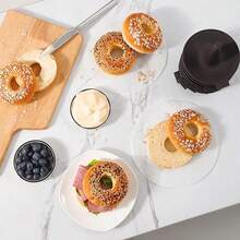 1/3/6PCS Cetakan Kue Bagel Silikon, Alat Pembuat Donat Silikon, Cetakan Pembentuk Bagel untuk Oven Rumah, Desain Jaring Bernapas. Bentuk Pilar Kerucut, Mudah Membentuk Adonan, Pengoperasian Sederhana, Anti Lengket, Dapat Digunakan di Oven dan Pengukus. Dengan Pegangan Samping untuk Penanganan Mudah, Penyimpanan yang Dapat Ditumpuk untuk Menghemat Ruang Dapur - View 9