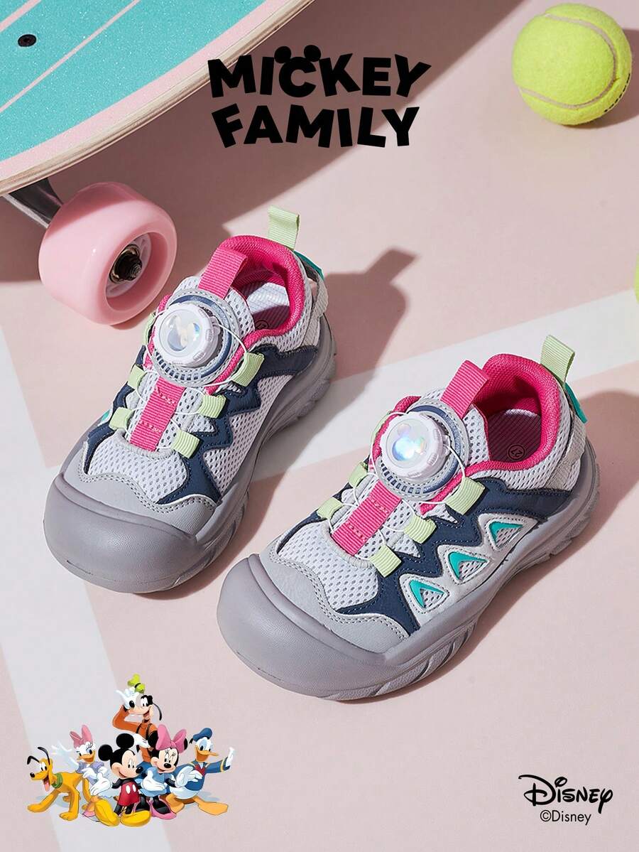 Disney 米奇官方授权合作款 | 一双迪士尼儿童运动鞋，适合日常、节日、运动和户外活动穿着。穿着舒适贴合，防滑、耐磨、透气。（男童运动鞋、男童板鞋、儿童运动鞋、女童运动鞋、女童板鞋） - 粉色 - 查看 1