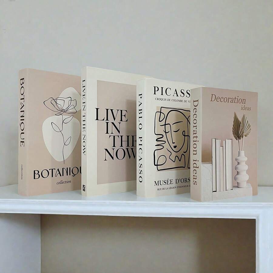 3/4 buc Cărți decorative realiste, Cărți decorative de lux, Decor pentru sufragerie, Decor pentru casă, Cărți pentru măsuța de cafea, Cărți decorative moderne și elegante, Decor pentru casă, Decor de sărbători, Recuzită pentru ședințe foto, Decor pentru atmosferă de cafenea/hotel, Cărți false