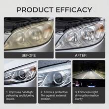 汽车大灯护理套装 120ml 汽车大灯日常翻新清洁和去污表面保护透明护理剂（包含保护性液体护理液、毛巾、海绵） - 液體 - 查看 8