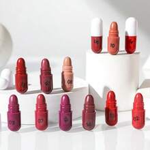 18-Piece Mini Capsule Lipstick Set Long-Lasting High-Pigment Matte Lipstick Set - Red - View 7
