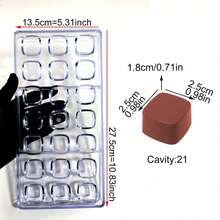 34pcs Chocolate Mold Set With 100pcs Chocolate Sticks, Home Kitchen Chocolate Candy Baking Tools, Pastry Making Supplies - Clear - View 20