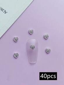 20个/40个装 各种金属心形美甲装饰品，DIY美甲产品，美甲饰品，美甲配件 - 彩色 - 查看 13