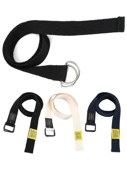 1条无扣帆布腰带，适合年轻男士的多功能休闲牛仔裤腰带，尼龙户外军用训练腰带