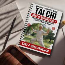 Tai Chi Practice Book Suitable For Elderly And Beginners - Spiral Bound, Includes Progressive Daily Exercises, Gentle Fitness Routines, Training And Practice, Step-By-Step Tai Chi Guide - A - View 8