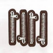 Miếng vá in chuyển nhiệt họa tiết khóa kéo, miếng vá thêu, thích hợp cho việc may vá DIY. - Phiên bản ủi - Xem 15