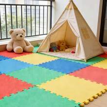 12pcs/Set EVA Interlocking Foam Exercise Mats, Extra Thick Non-Slip Soundproof Protective Pad For Home Gym, Game Room, Balcony, Plant Area, Pet, Picnic, Craft Room, High Density Floor Protector, Ideal Gift For Halloween, Christmas, Fitness Enthusiasts, Puzzle Carpet - A - View 10