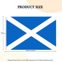 Scotland Flag, Scotland Rope Flag, Scotland Hand Flag - Made Of Polyester Fabric With Plastic Pole - Durable Polyester Material - Versatile Use For Events, Parties, Business, Sports, Festivals - Multicolor - View 17