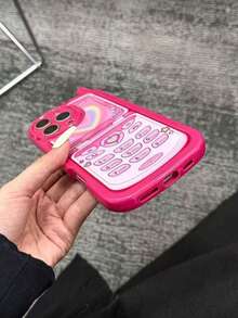 1pc Fashionable Heart-Shaped Phone Case, Compatible With IPhone 15, 17 Pro/17 Air/17/17 Pro Max, 16/11/16 Pro/16 Plus/16 Pro Max/16e/15 Pro Max/13/14/12/XS/XR/7G/8P, Soft Silicone Shockproof Protective Cover For XR, XS Max, 7/8 Plus - Multicolor - View 5