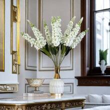 1pc Artificial Hyacinth Flower Arrangement - Suitable For Home, Office, Cafe, Wedding And Valentine's Day Gift - White - View 8