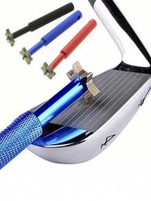 Bộ dụng cụ mài và làm sạch rãnh gậy golf cao cấp - Nâng cao kỹ năng chơi golf của bạn với các rãnh được mài và làm sạch hoàn hảo - Bao gồm 6 đầu thay thế và túi bảo vệ. - Nhiều màu - Xem 2