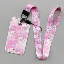 SANRIO Giá đựng thẻ xe buýt cứng hình hoạt hình Anime, in chuyển nhiệt, thẻ sinh viên/thẻ đeo cổ/thẻ ID. - Nhiều màu - Xem 5