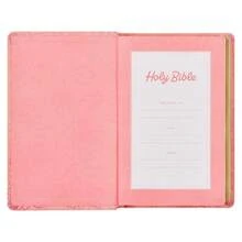 KJV Holy Bible, Gift Edition King James Version, Faux Leather Flexible Cover, Blossom Pink Floral (KJV Gift Editions) - Default - View 8