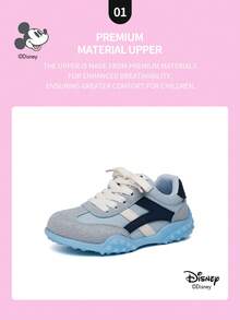 1 đôi giày thể thao trẻ em hợp tác chính thức với Disney, thích hợp cho mặc hàng ngày, lễ hội, thể thao và các hoạt động ngoài trời, thoải mái, chống trơn trượt, bền, thoáng khí (Giày thể thao bé trai, giày trượt ván bé trai, giày thể thao trẻ em, giày thể thao bé gái, giày trượt ván bé gái) - Màu xanh lam - Xem 3