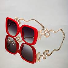 Vintage Gothic Double-Headed Snake Fashion Glasses, Suitable For Women And Men - Black Metal Frame, Purple Lenses, Ideal For Parties, Performances, And Everyday Fashion. - Họa tiết da báo đen - Xem 4