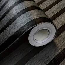 1 rolo de papel de parede autoadesivo cinza escuro com textura de madeira, adesivo removível de PVC para quarto, sala de estar, escritório, ilha, decoração de casa, mesa, armário, reforma de hall de entrada, papel de contato de vinil, fácil instalação faça você mesmo, 45 cm x 100 cm / 300 cm / 500 cm - Cinza escuro - Ver 9