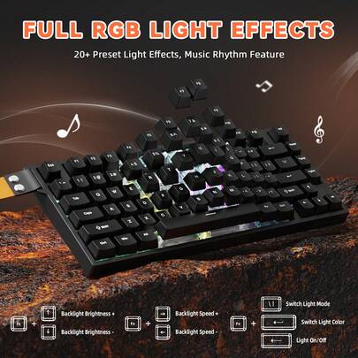 ATTACK SHARK R82 HE Rapid Trigger Wired Mechanical Gaming Keyboard TKL NKRO With 8K Polling,0.005mm RT Accuracy,256K Scan Rate,5 Layer Sound Damped,Hall Effect Magnetic Switch,Driver