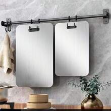 1pc Stainless Steel Double-Sided Anti-Mold Cutting Board For Home Use - Silver - View 10