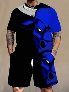 Men T-Shirt Co-Ords - Mixed Colors - View 7