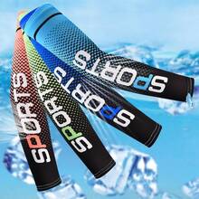 3 paires de manchettes de bras pour le cyclisme et le fitness d'été, protection UV, manchettes de glace, protège-bras anti-UV - A - Voir 1