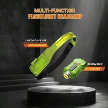 1PC USB Rechargeable LED Sensor Headlamp, Headlight Head Work Light, Waterproof Headlamp For Fishing Camping Lantern - Multicolor - View 3