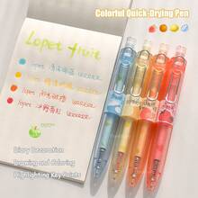 4pcs Fruit Scented Ballpoint Pens, 0.5mm Colorful Quick-Drying Neutral Pens, Fashionable Minimalist Transparent Stationery Pens For Journaling & Drawing - A - View 11