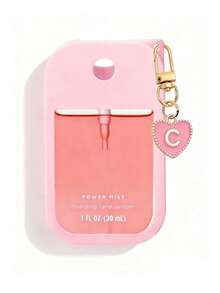 1 Set 1oz (30ml) No-Rinse Hand Sanitizer Spray Bottle Protective Case, 26 Designs Heart & Letter Pattern Silicone Anti-Drop Anti-Collision Protective Cover With Keychain, Suitable For Travel, Outdoor, Gift Use, Applicable For Halloween, Christmas - View 6