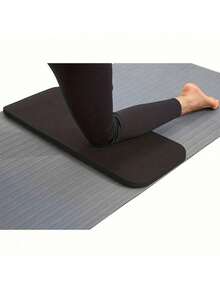 1pc High Density Foam Yoga Knee Pad - Provides Joint Support To Enhance Comfort For Fitness, Pilates, Home Workouts - Gym Quality Equipment, Essential For Multi-Purpose Exercises - Black - View 1