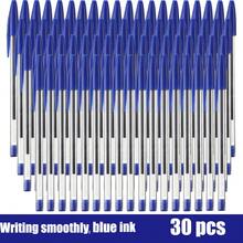 10/20/30/50支装中性笔，蓝/黑墨水，耐用便携，办公用品，文具（黑色） - 套裝 - 查看 20