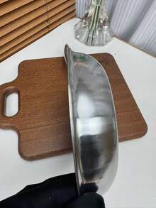 Chảo thép không gỉ 18/10 đường kính 18cm chống dính, thích hợp để làm bánh kếp, chiên trứng, bít tết, dùng được trên bếp ga và bếp từ, đáy phẳng, sử dụng được trong gia đình và nhà hàng, cấu trúc thép 3 lớp. - Xem 5