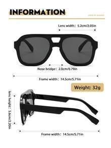 1副时尚复古高端棕色渐变双梁眼镜 - 彩色 - 查看 6