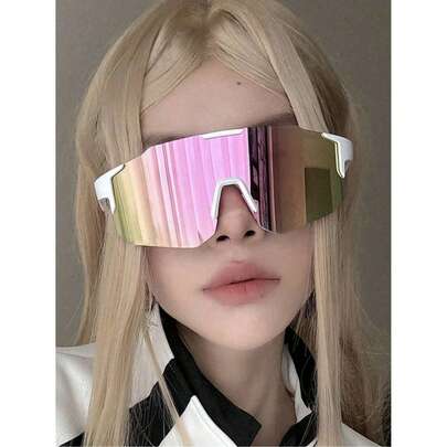 1 chiếc kính trượt tuyết ngoài trời, kính bảo hộ thể thao, kính đạp xe cho nữ, kính leo núi chống gió.