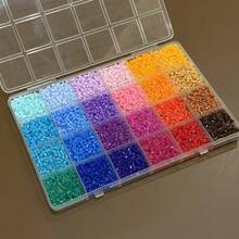 Ensemble de perles DIY avec boîte, haricots mungo et perles fondues de 2,6 mm, kit d'artisanat de porte-clés fait main, cadeau de vacances - Multicolore - Voir 9
