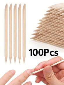 200件套美甲护理套装，包含指甲及角质层清洁棒、卸甲棒、双头多功能角质层推棒、手足护理工具、指甲钳、美甲用品、美甲工具、返校季必备、美甲艺术、美甲贴纸工具 - 彩色 - 查看 15