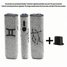 BLBLBL 1 Set Casing Pelindung Rokok Elektronik Mewah Berkilau 360° Motif Zodiak Multi-Warna untuk IQOS ILUMA I ONE & ILUMA ONE, Menggunakan Lebih dari 6770 Rhinestone, Cocok Digunakan di Bawah Lampu atau Sinar Matahari untuk Kilauan yang Lebih Memukau - Dua Belas Gaya Zodiak - View 28