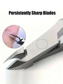 1pc Nail Clipper/Nail Scissors/Ingrown Nail Clipper/Toenail Trimmer/Nail Care/Embedded Nail Clipper/Ingrown Nail Clipper - Silver - View 3