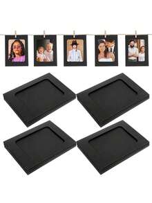 21pcs/Set Paper Picture Frames, Cardboard Photo Frames DIY Clip Photo Holders Hanging Photo Display Banner, Paper Photo Banner, Hanging Photo Wall For Wedding, Anniversary, Birthday, Holiday Parties, Home Decor, Desktop DIY Decoration, Home, Classroom, Office, Wedding, And Wall Decor (With Clips And T) Room Decor - 10pcs/set - View 4