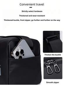 Men's Minimalist Horizontal Crossbody | Sleek Daily Commute Bag - Multicolor - View 12