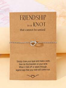 Bộ 1/2/3/4 vòng tay tình bạn bằng thép không gỉ, hình trái tim, thích hợp làm quà tặng cho bạn gái ở xa, chị em gái, các cặp đôi, quà sinh nhật, quà Giáng sinh, quà ý nghĩa. - Bạc - Xem 14